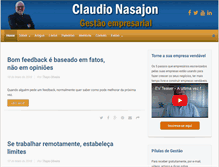 Tablet Screenshot of claudionasajon.com.br